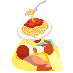 Spaghetti and Baby bottle