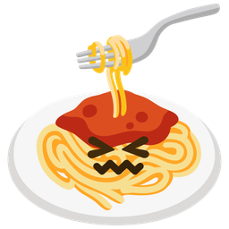 Spaghetti and Confounded face