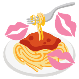 Spaghetti and Kiss mark