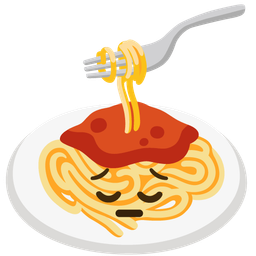Spaghetti and Pensive face