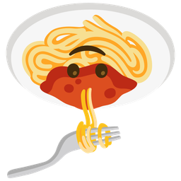 Spaghetti and Upside-down face
