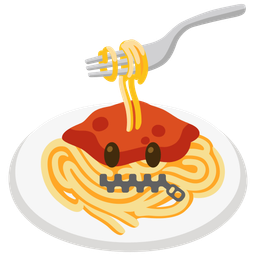 Spaghetti and Zipper-mouth face