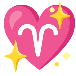 sparkling heart and Aries