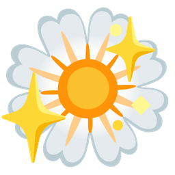 sparkling heart and blossom