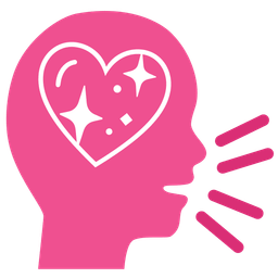 sparkling heart and busts in silhouette