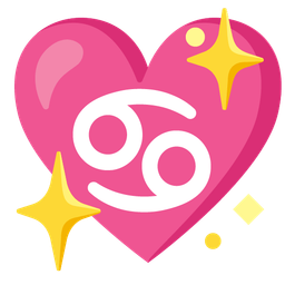 sparkling heart and Cancer