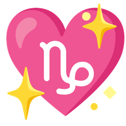 sparkling heart and Capricorn