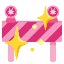 sparkling heart and construction