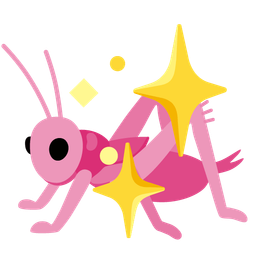 sparkling heart and cricket