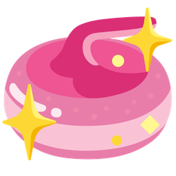 sparkling heart and curling stone