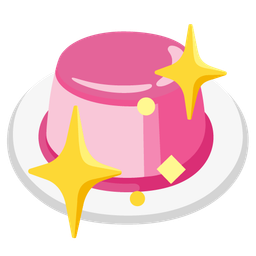 sparkling heart and custard