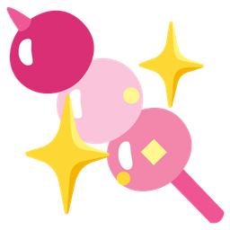 sparkling heart and dango