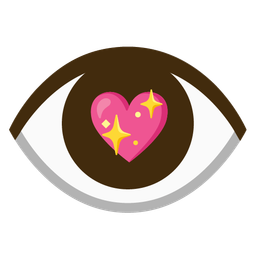 sparkling heart and eye