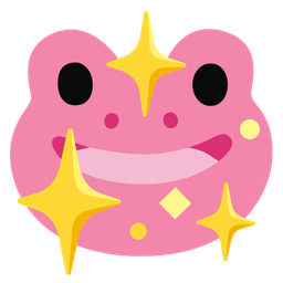 sparkling heart and frog