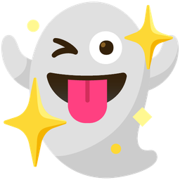 sparkling heart and ghost