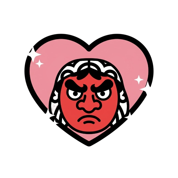 Sparkling heart and Goblin