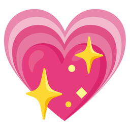 sparkling heart and growing heart