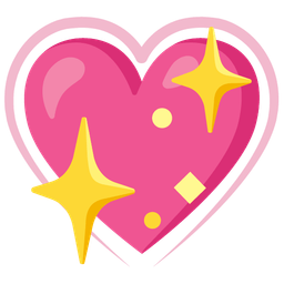 sparkling heart and heart suit