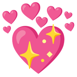 sparkling heart and heart with arrow