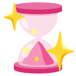 sparkling heart and hourglass done