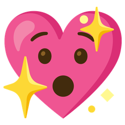 sparkling heart and hushed face