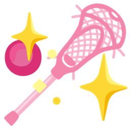 sparkling heart and lacrosse