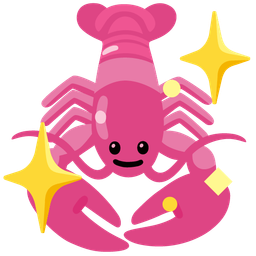 sparkling heart and lobster