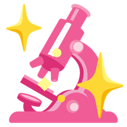 sparkling heart and microscope