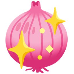 sparkling heart and onion