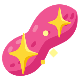 sparkling heart and peanuts