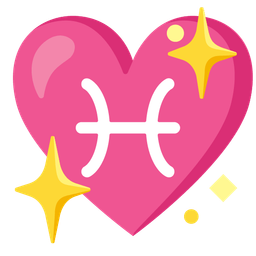 sparkling heart and Pisces