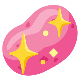 sparkling heart and potato