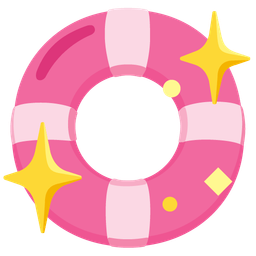 sparkling heart and ring buoy