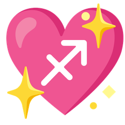 sparkling heart and Sagittarius