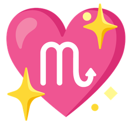 sparkling heart and Scorpio