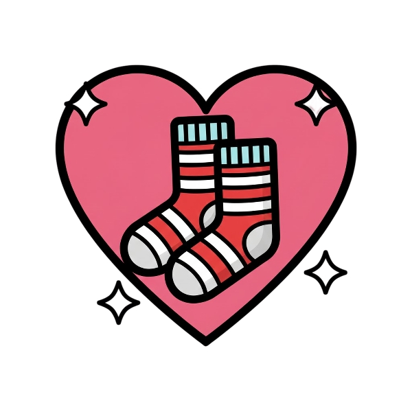 Sparkling heart and Socks