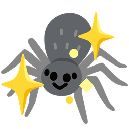 Sparkling heart and Spider