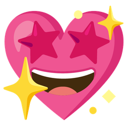 Sparkling heart and Star-struck