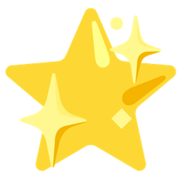 Sparkling heart and Star