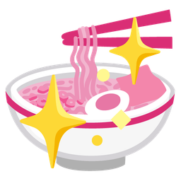 sparkling heart and steaming bowl