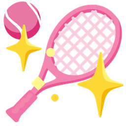 sparkling heart and tennis