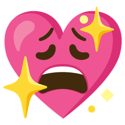 sparkling heart and weary face