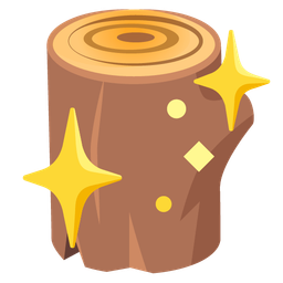 sparkling heart and wood