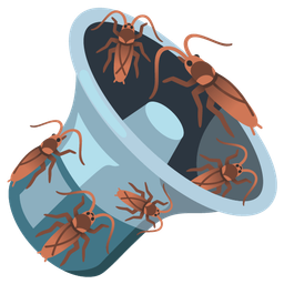 speaker low volume and cockroach