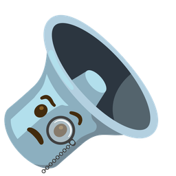 speaker low volume and face with monocle