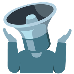 speaker low volume and person shrugging