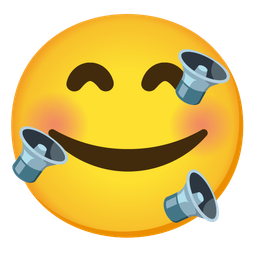 Speaker low volume and Smiling face with hearts