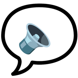 speaker low volume and speech balloon