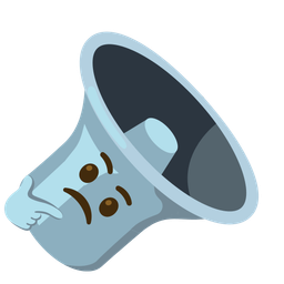 speaker low volume and thinking face