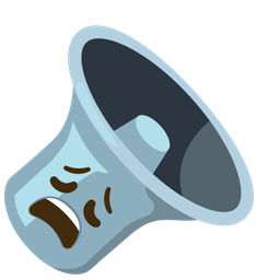 speaker low volume and weary face